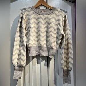 New White and Gray Sweater